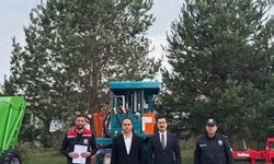 Akyaka'da tarımsal üretime makine desteği