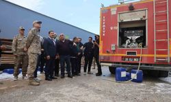Alevlere teslim olan fabrikada Vali Masatlı incelemelerde bulundu