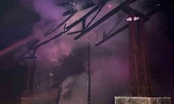Araklı Turup Mesire Alanı'nın giriş kapısını yaktılar