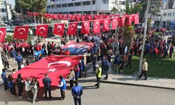Bafra'da 'Cumhuriyet Yürüyüşü'