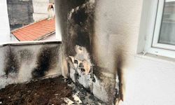 Bilecik'te balkonda düdüklü tencerede unutulan yemek yangına neden oldu