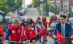 Bilecik'te Cumhuriyet'in 103'üncü yılı için pedal çevirdiler