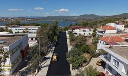 Bodrum'da asfalt çalışmaları devam ediyor