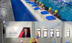 Burhaniye'de hafızlık öğrencileri yüzme etkinliğine katıldı