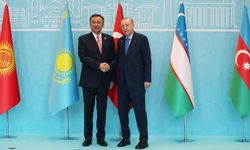 Cumhurbaşkanı Erdoğan, TDT Zirvesi'ne katılan liderleri karşıladı