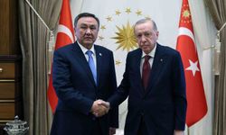 Cumhurbaşkanı Erdoğan, Türk Devletleri Teşkilatı Genel Sekreteri Ömüraliyev'i kabul etti