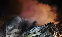 Devrildikten sonra yanan tankerin sürücüsü hayatını kaybetti