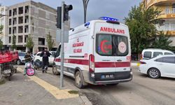 Devrilen motosikletin sürücüsü yaralandı