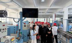 DTO heyeti Çin'de kablo fabrikasını inceledi