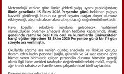 Düzce'de eğitime sağanak yağış engeli