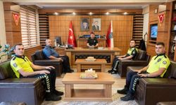 Emniyet Müdürü Çağlar, örnek davranış sergileyen polislerle bir araya geldi