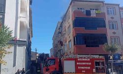 Gelibolu'da bir apartmanın 4'üncü katından çıkan yangın korkuttu