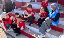 İlkokul öğrencilerine yeni spor alanı oluşturuldu