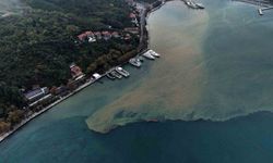 İstanbul'da yağmurun etkisiyle denizin rengi değişti: Boğaz'daki renk değişimi havadan görüntülendi