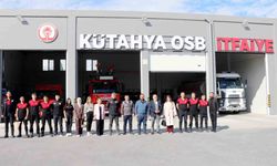 İtfaiye Haftası'nda öğrencilerden Kütahya OSB itfaiyesine anlamlı ziyaret