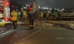 İzmir'de tırın kupa kısmında çıkan yangın söndürüldü