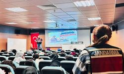 Jandarmadan üniversite öğrencilerine bilgilendirme eğitimi