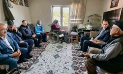 Kaymakam Atam yaşlı vatandaşları evlerinde ziyaret etti