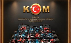 Kırşehir'de gümrük kaçağı 88 parça matkap ve testere seti ele geçirildi