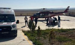 Kulu'da 70 yaşındaki hasta ambulans helikopterle sevk edildi