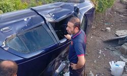 Kurtalan'da otomobil evin bahçesine uçtu: 4 yaralı