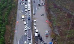 Mahmutbey-Habipler yolunda su baskını: Adeta trafik durdu