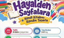 Merkez Kütüphane'de çocuklar hayallerini kitaplara dönüştürecek