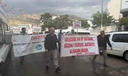Obeziteye dikkat çekmek için yürüdüler