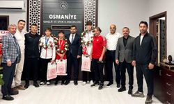 Osmaniyeli sporcular memleketlerinde coşkuyla karşılandı