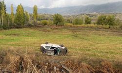 Otomobil şarampole devrildi: 2 yaralı
