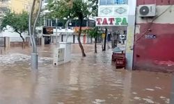 Silvan'da sağanak ve dolu taşkınlara neden oldu