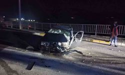 Sivas'ta aydınlatma direğine çarpan otomobilin sürücüsü yaralandı