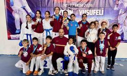 Yusufeli'ndeki karate turnuvasında madalyaları topladılar