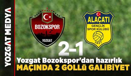 Yozgat Bozokspor'dan hazırlık maçında 2 gollü galibiyet
