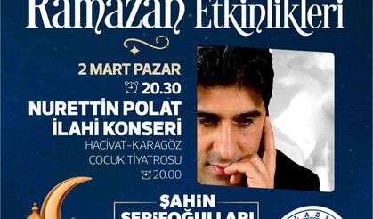 Elazığ Belediyesi Ramazan etkinlikleri Nurettin Polat konseri ile sürecek