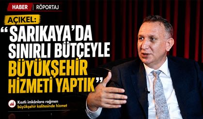 Açıkel: "Sarıkaya'da Sınırlı Bütçeyle Büyükşehir Hizmeti Yaptık"