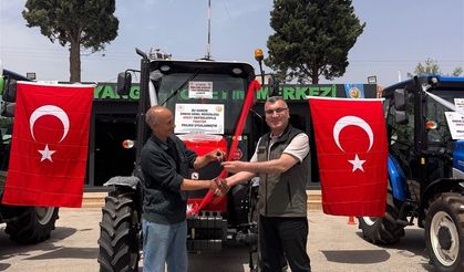 Mut'ta orman köylüsüne traktör desteği