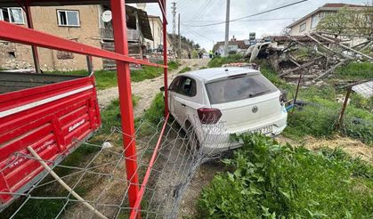 Park halindeki aracın bir anda hareket etti