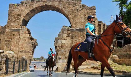 Side Antik Kenti'nde Atlı Jandarma Timleri göreve başladı