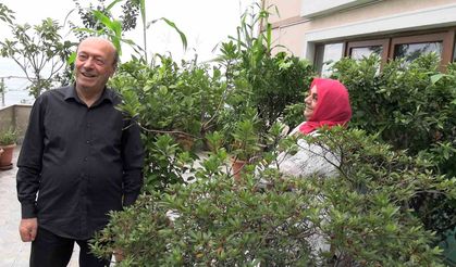 102 saksıyla köy hayatını apartman balkonuna taşıdılar