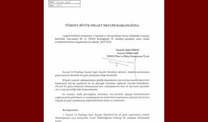 Baki Ersoy, Kayaltı Mahallesi'nin alt geçit talebini TBMM gündemine taşıdı