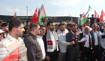 Filistin Konvoyu'nun Irak sınırında bekletilmesine tepki