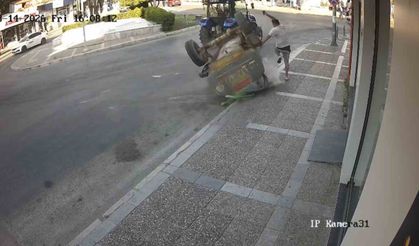 İzmir'de traktörden fırlayan tanker yayayı eziyordu