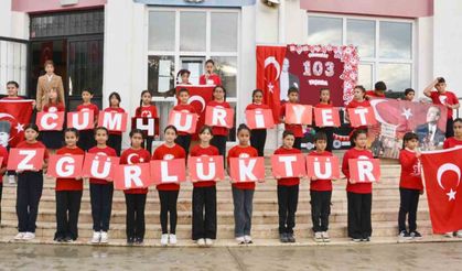 Manisa'da okullarda cumhuriyet coşkusu yaşandı