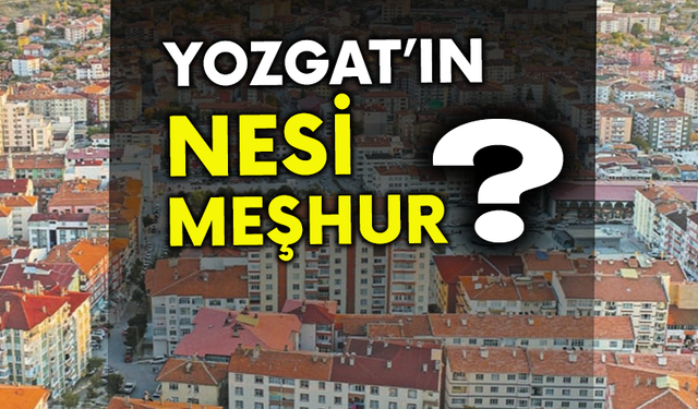 Yozgat'ın nesi meşhur?