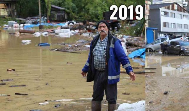 Artvin Borçka’da 4 yıl sonra yine aynı sel manzarası yaşandı