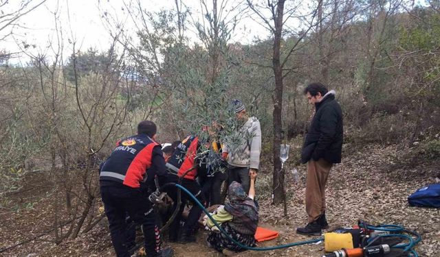 Burdur’da çapa makinesine ayağını kaptıran adam ekipler tarafından kurtarıldı