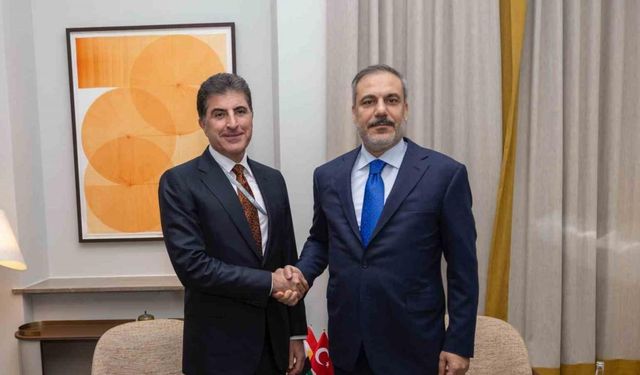 Dışişleri Bakanı Fidan, IKBY Başkanı Barzani ile görüştü