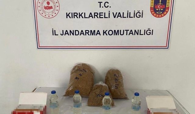 Kırklareli’nde kaçak tütün operasyonu