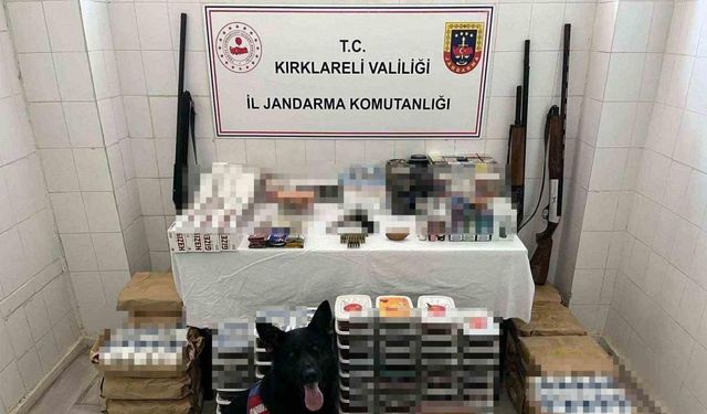 Kırklareli’nde kaçakçılık operasyonu: Tarihi obje ve ruhsatsız silahlar ele geçirildi